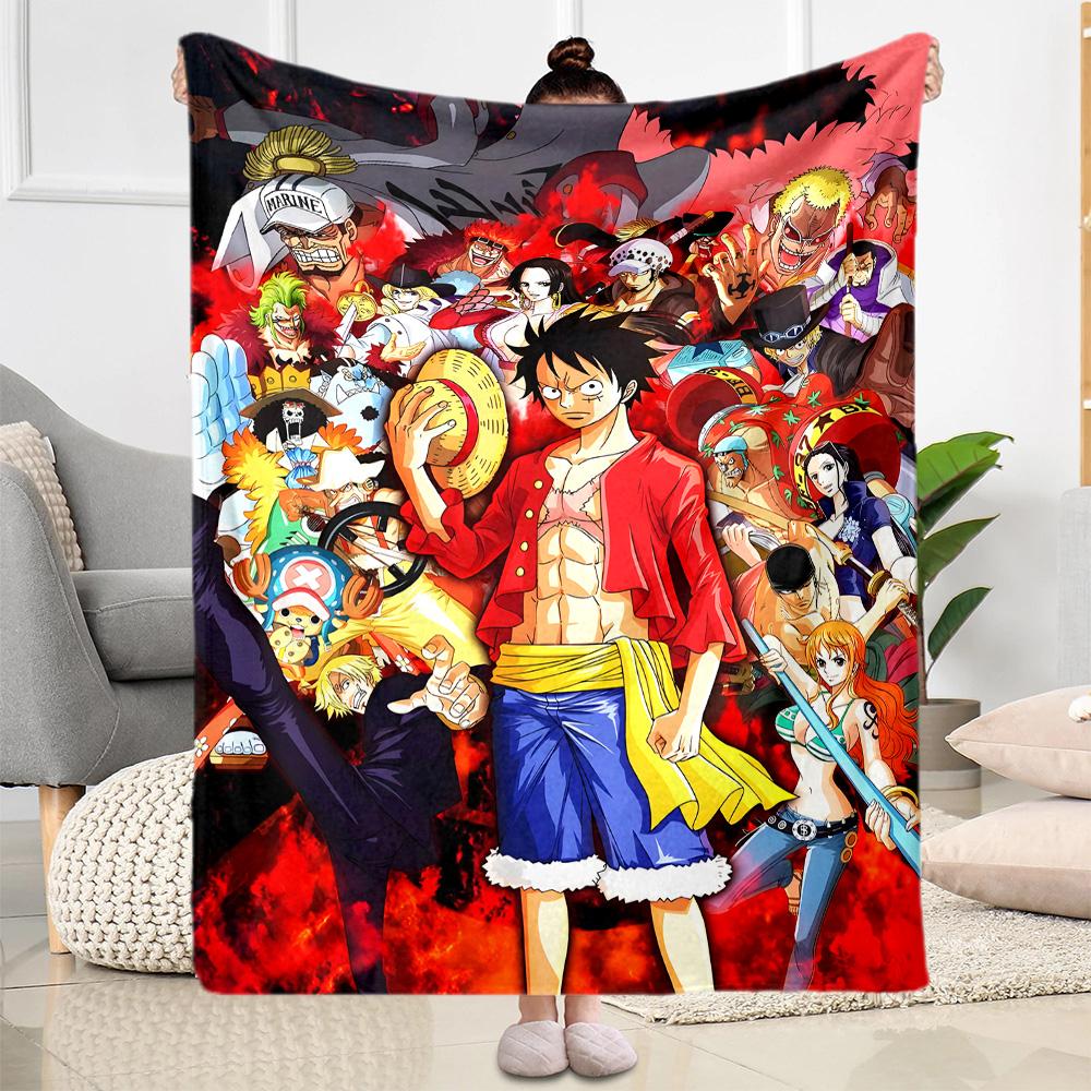 One Piece Adventure Suitable Blanket for Offices, Travel, Living Rooms Also a Good Gift for Friends and Family Suitable for All Seasons.