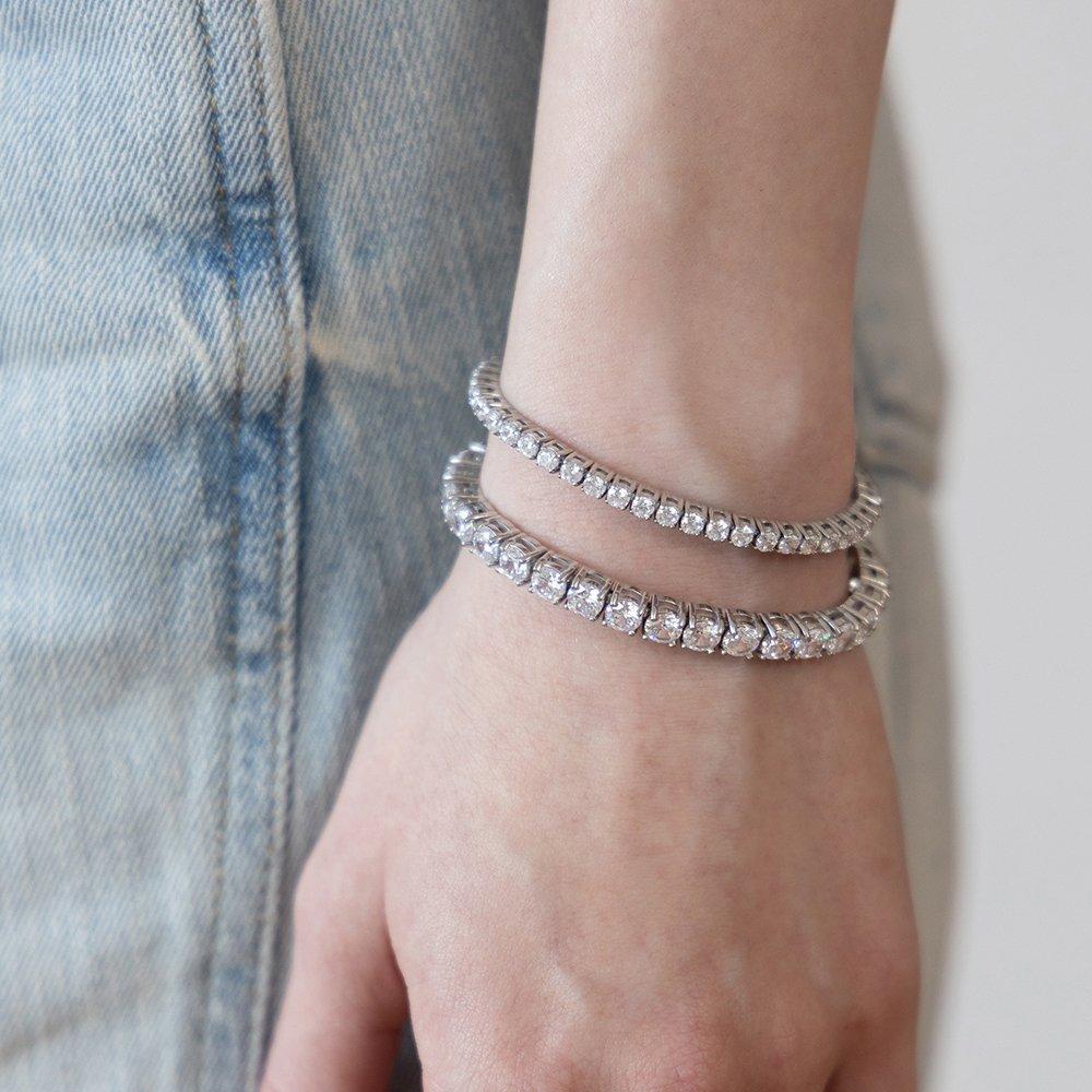 Surgical Line Cubic Bracelet Br2196 (3mm, 4mm, 5mm)