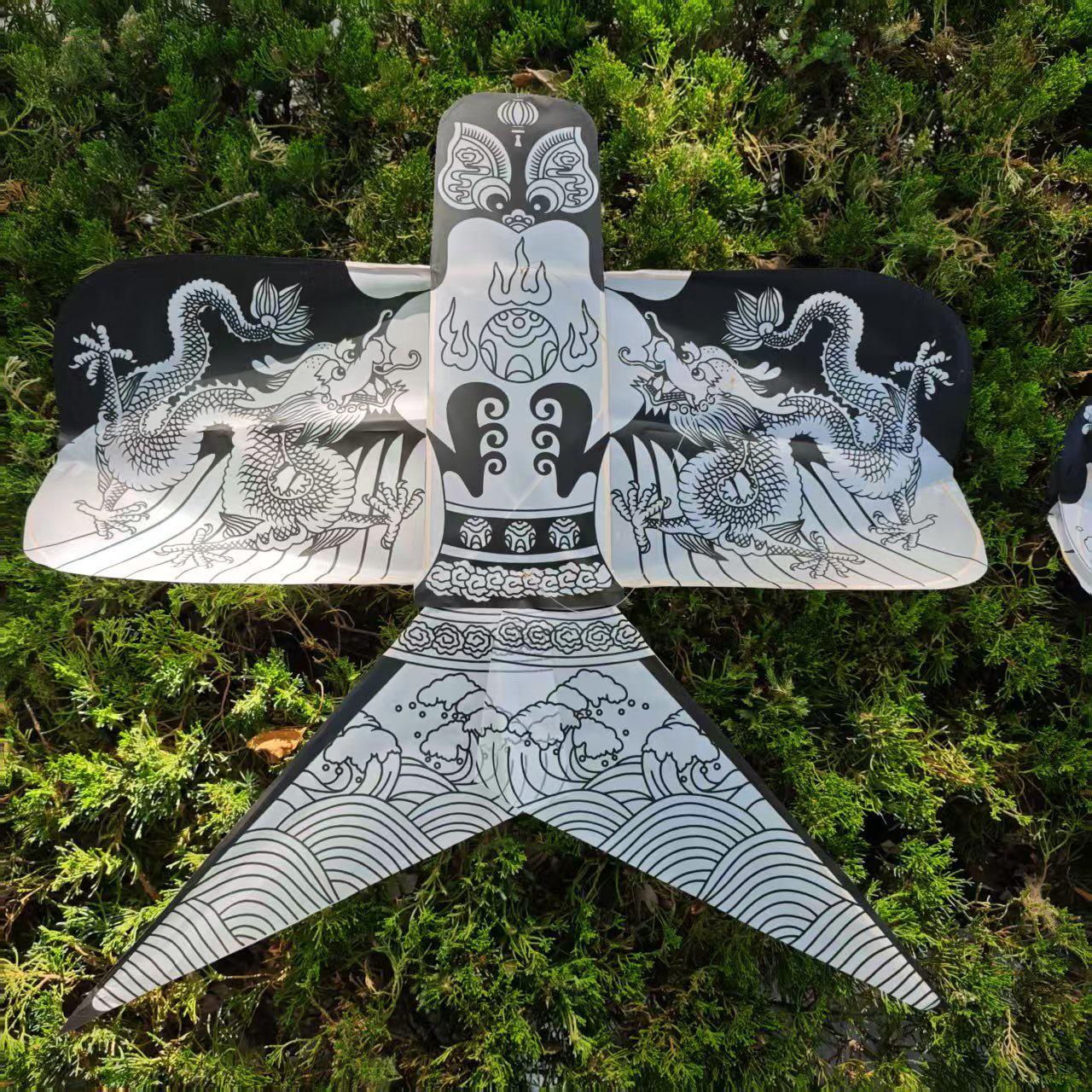 

Graffiti Kite for Educational Tours - Handmade Coloring Sand Swallow Kite Custom