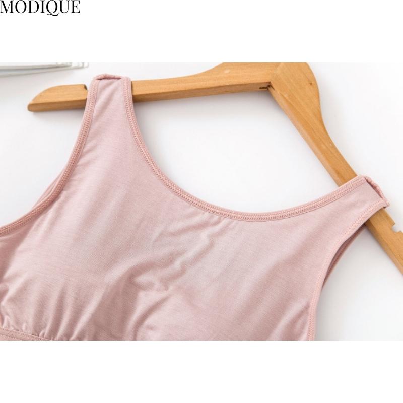 MODIQUE Maiou Casual de Damă cu Pad pentru Sân Fără Sârmă, Vestă cu Bretele, Cămașă de Bază, Mărimi Mari, Camișol, Lenjerie