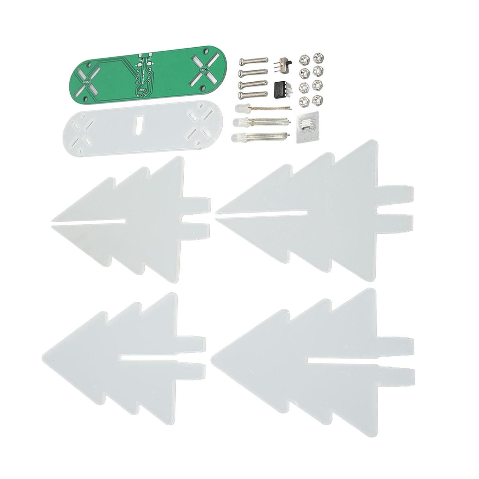 

Електронний набір «Різдвяна ялинка» Світлодіодне градієнтне світло 3D DIY Електронний набір для пайки