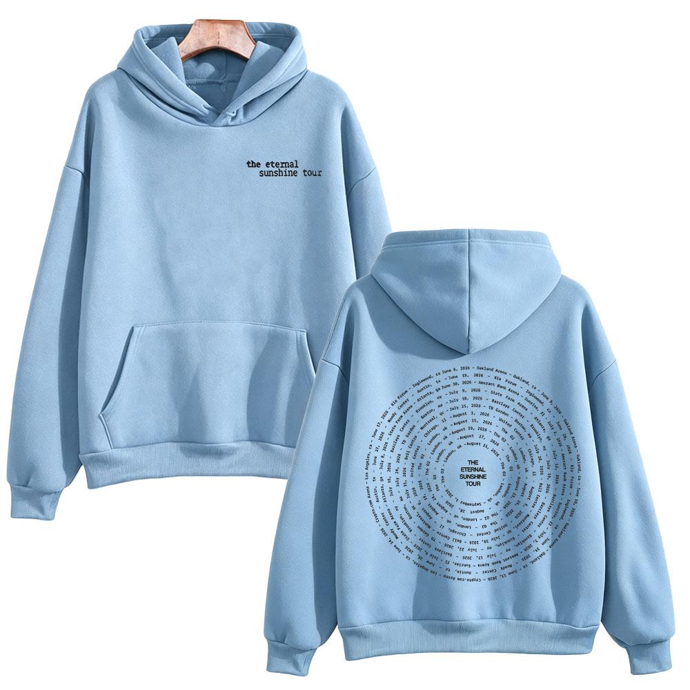 Sudadera Eternal Sunshine Tour Swirl 2026 Ariana Grande Sudaderas High Street Moda con Capucha Mangas Largas Jerséis Unisex