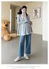 2026 Spring/Autumn Korean Style Maternity Sequin Knit Top: Belly Covering, Slimming, Elastic Fit