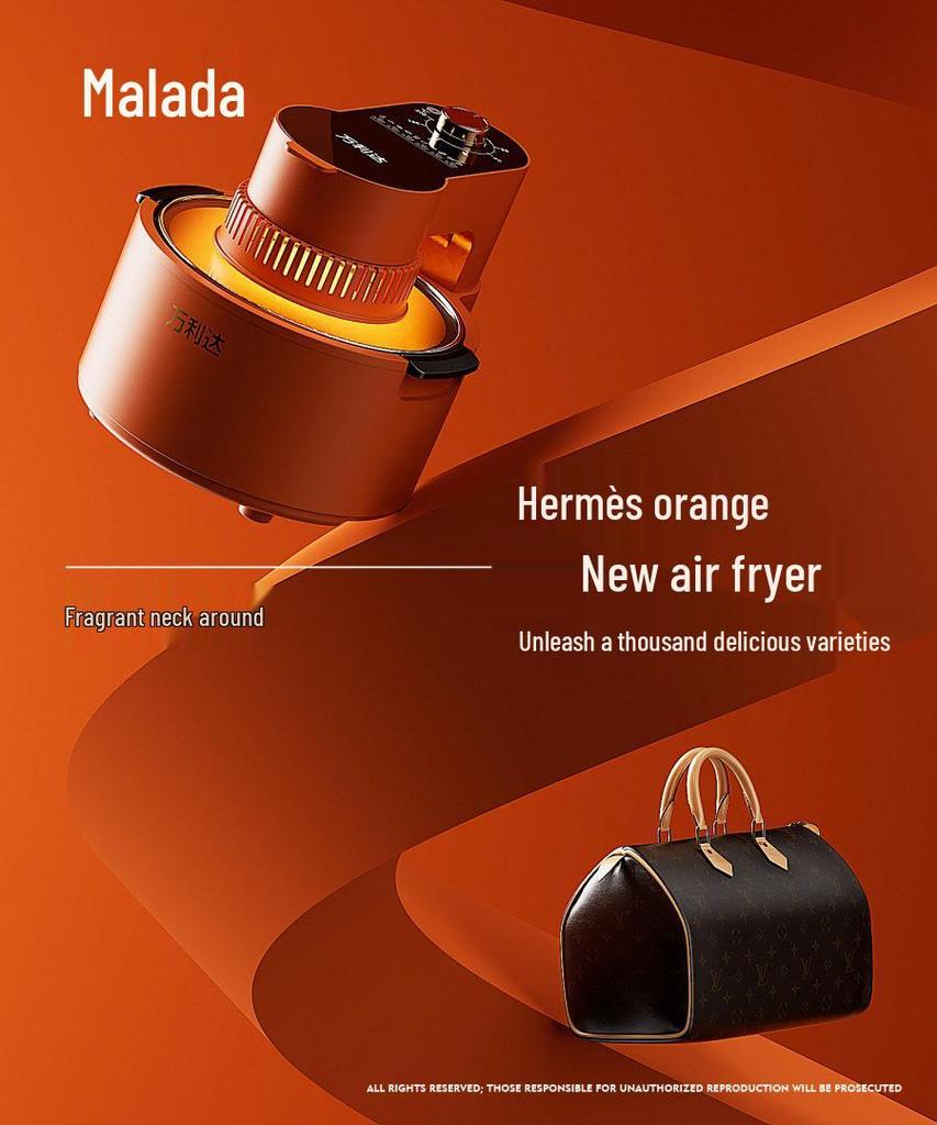 Xianke Smart Air Fryer: Large Capacity, Smokeless, Fully Automatic with Mechanical Timer