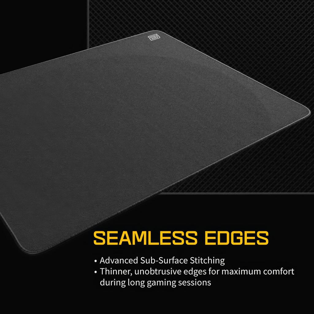 Endgame Gear Mouse Pad EM-B 490x410mm, PORON Backing, Stitched Edge, Black (EM-B EGG-EMB-490-BLK)