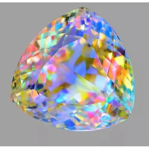 Natural Mystic Topaz Rainbow Color Trillion Cut 47-49 Ct Beautiful Gemstone