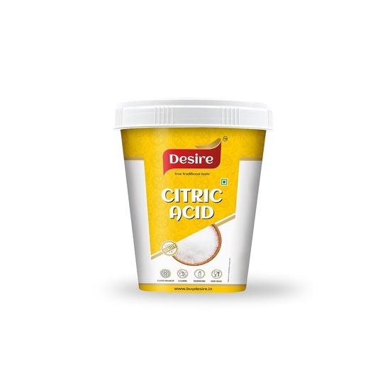 Desire Pure Citric Acid Crystals 200g | 100% Food Grade Nimbu Sat | Natural Preservative & Flavor Enhancer | For Cleaning, Cooking, Pickling 200GM