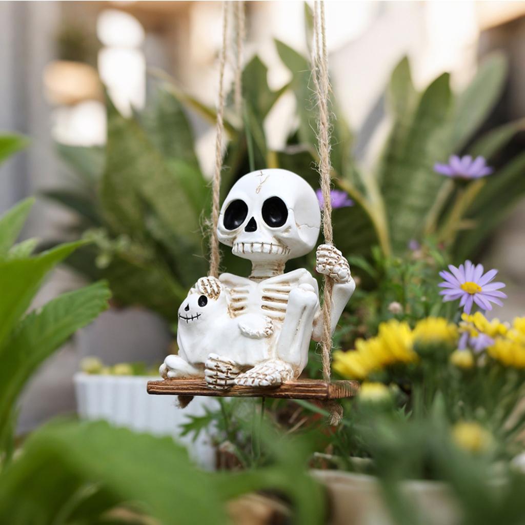 Couple Swing Outdoor Courtyard Home Halloween Atmosphere Decoration Pendant
