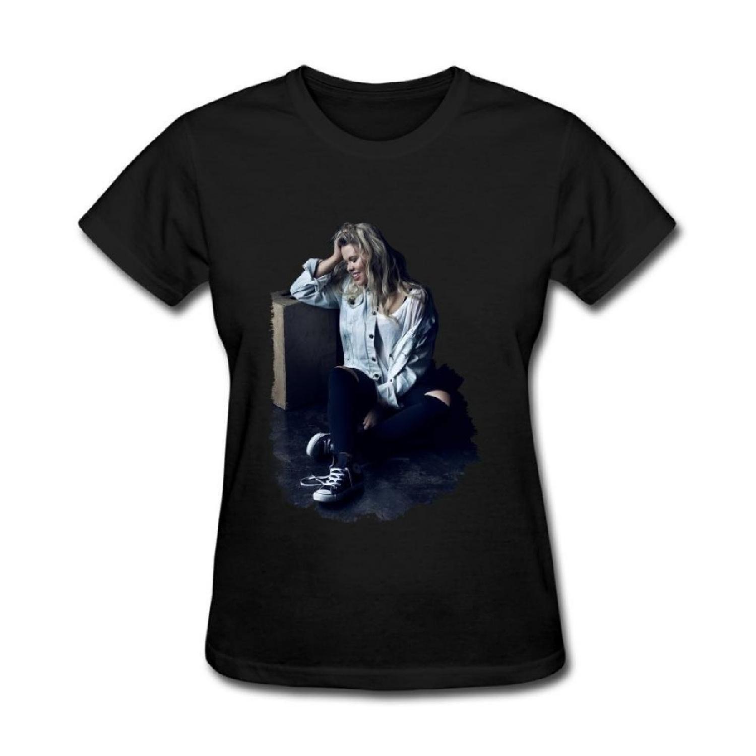 MINNRI Women s Australian singer Grace T-shirt Black S S