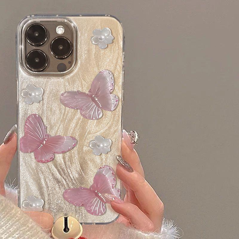 

Роскошный блестящий лазерный розовый чехол с бантом для iPhone 15 Pro для iPhone 16 14 13 12 11 Pro Max 16E 7 8 16 Plus SE2 X XS XR For iPhone 16Pro Max