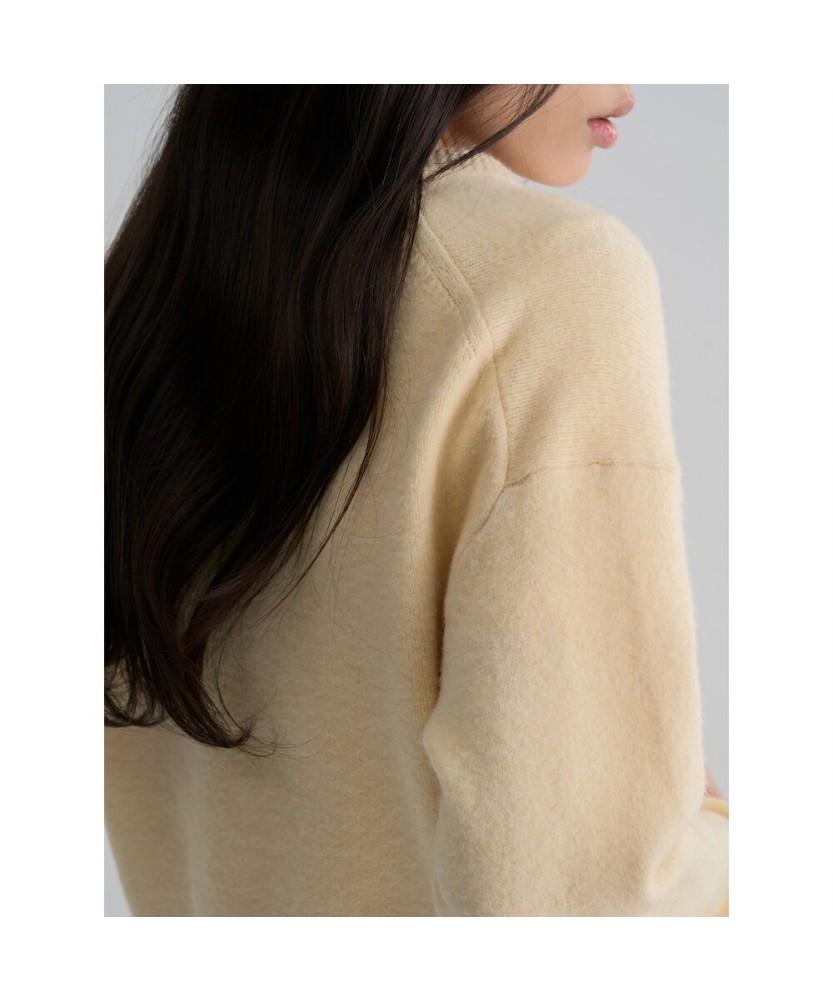 8SECONDS Soft Touch V-Neck Long Sleeve Pullover Yellow