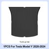 For Tesla Model Y Floor Mats 2024 2023 2022 2021 2020 All Weather Floor Liners Full Set Waterproof Non-Slip Interior Protection