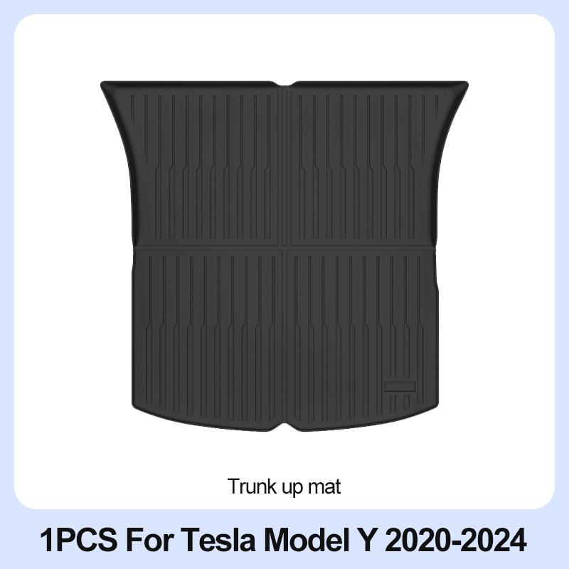 

For Tesla Model Y Floor Mats 2024 2023 2022 2021 2020 All Weather Floor Liners Full Set Waterproof Non-Slip Interior Protection