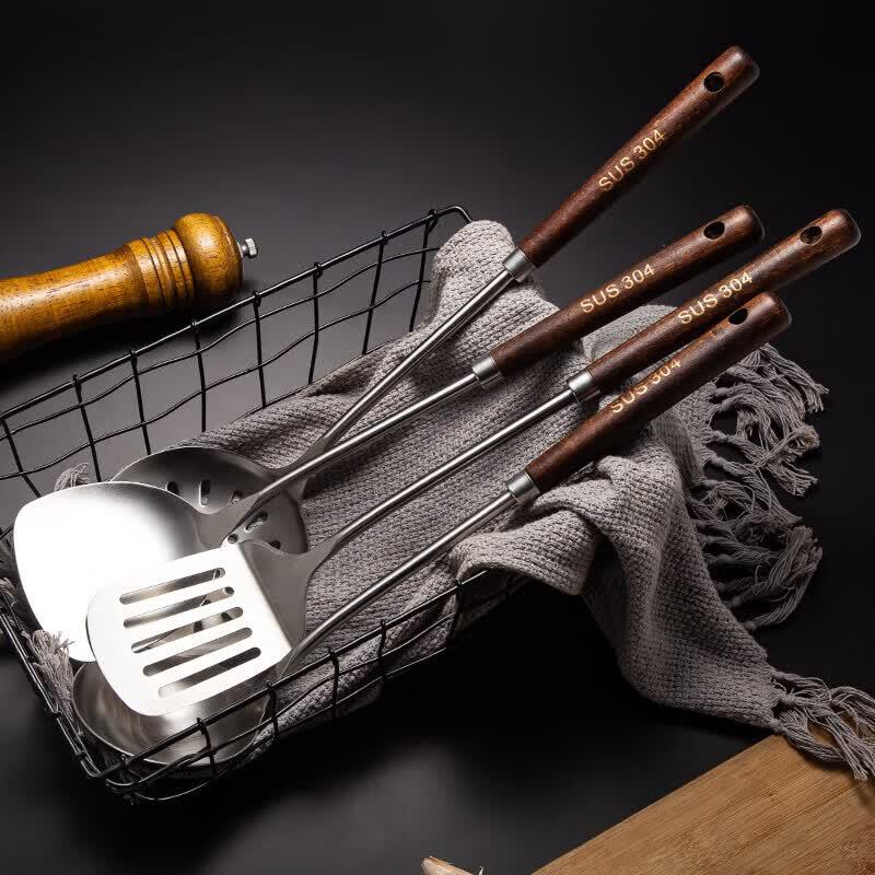Shangheng Stainless Steel Wooden Handle Soup Ladle