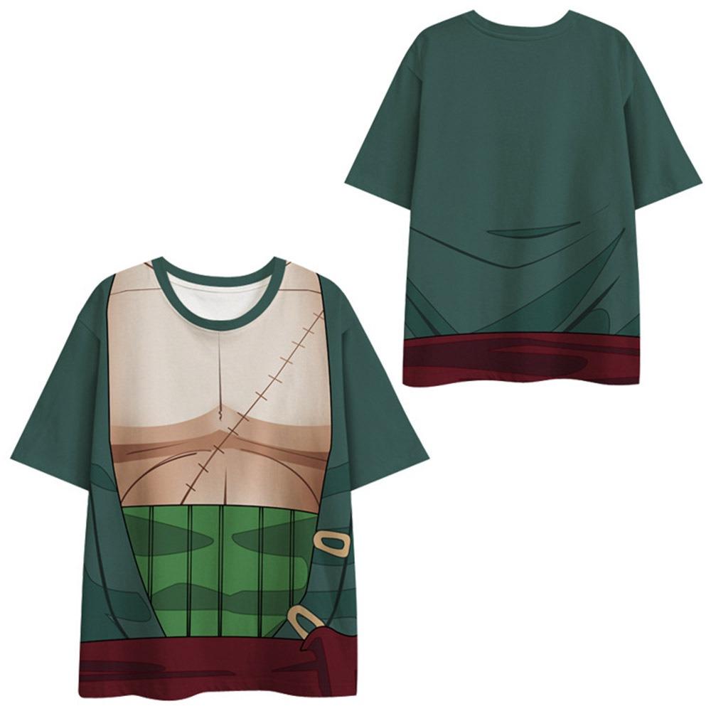 10 Colors Funny ONE PIECE Anime T Shirts Cool Men's Tshirt O Neck Casual Unisex Streetwear Fashion Tee