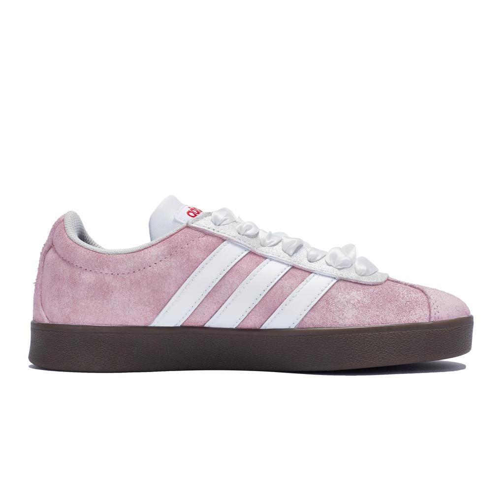 Adidas Neo Vl Court 811 Manufacturing, Tennis Girlish Low top Skateboard Shoes Unisex Pink White HQ1802(Team80-)