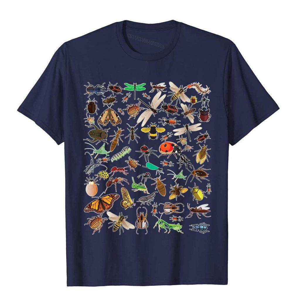 Unisexs Cool Lots Of Bugs Funny Insect Lover Entomologist Boy TShirt Unisex Tops Tees Family Cotton Personalized 3D Style Unisexs