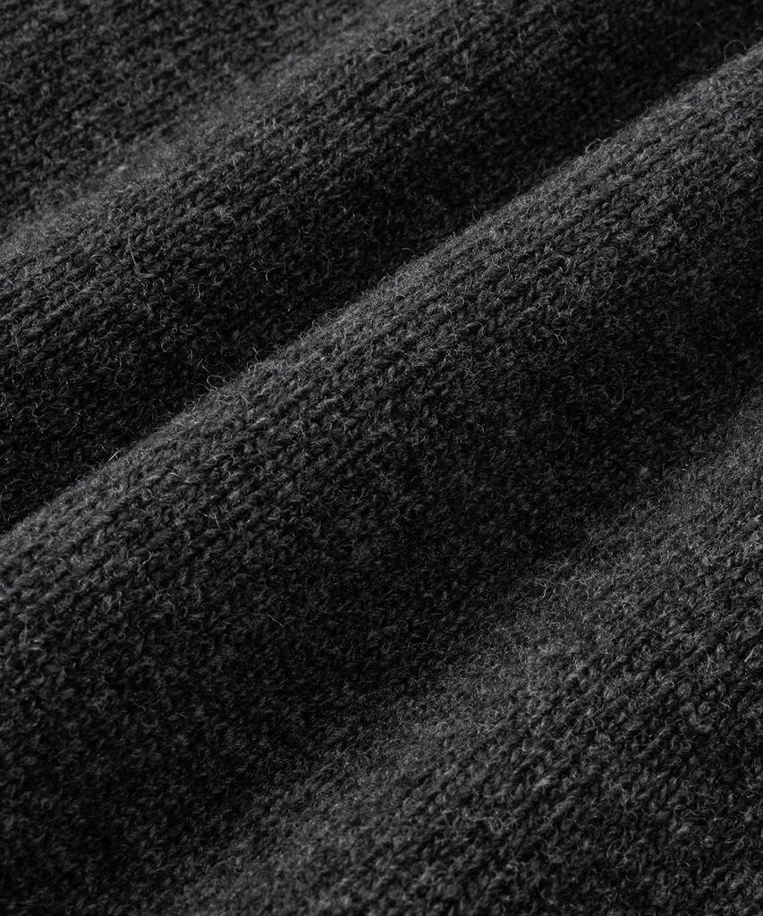 Branded After Round Crop Cardigan [Charcoal]