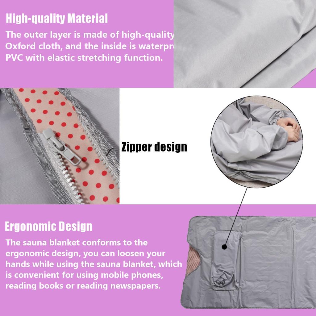 650W Deka do infračervené sauny Detox Zeštíhlující oblek 73,32x31,5"" Domácí lázně Stroj na hubnutí 110V/220V