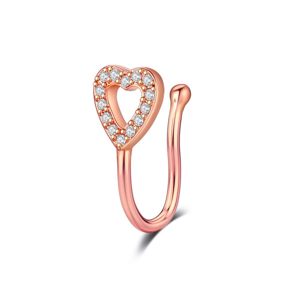 

Зажим для носа из циркона из нержавеющей стали с аксессуаром для пирсинга носа