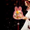 Cartoon Transparent Rabbit Lantern Handmade Lantern DIY Material Package  Mid-Autumn Festival