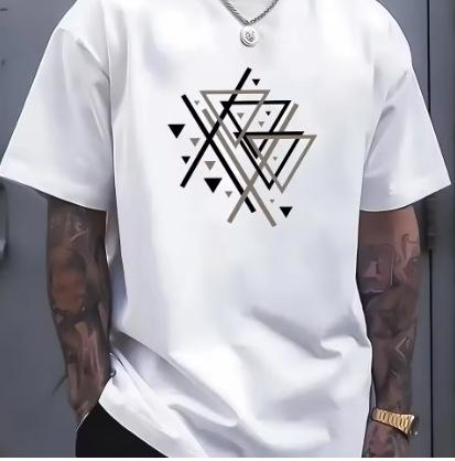 3D Creative Pattern Printing Sweat Absorbing and Moisture Absorbing Short Sleeve Men's Fashion Casual Sports T-Shirt 2025