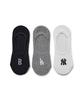 Emelbi Small Logo Fake Socks 3-Pair Set Mlb (Melange Grey)