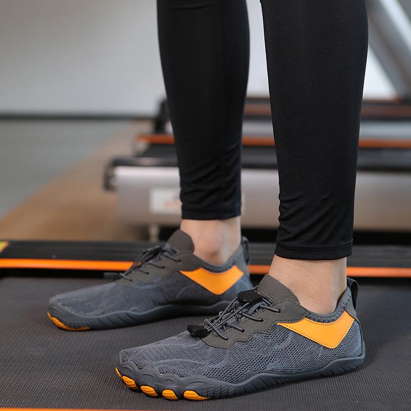 

Унисекс обувь для фитнеса в помещении для аэробики, йоги, беговой дорожки, амортизирующая скакалка и плавания 43 серый