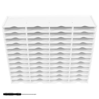 24/48 Fächer Aufbewahrungsregal Stempel Souvenir Organizer Box Wasserdichte Stempelkissen Aufbewahrungsregale Vielseitiger Organizer Halter für Schreibtisch