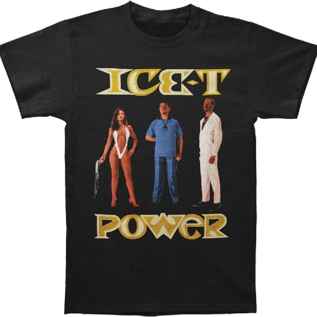 Ice-T Herren Power T-Shirt Schwarz