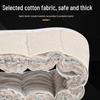White Heat-Resistant Cotton Gloves: Anti-Scald, High-Temperature Protection, Five-Finger Design, Thickened for Kitchen and Winter Use.