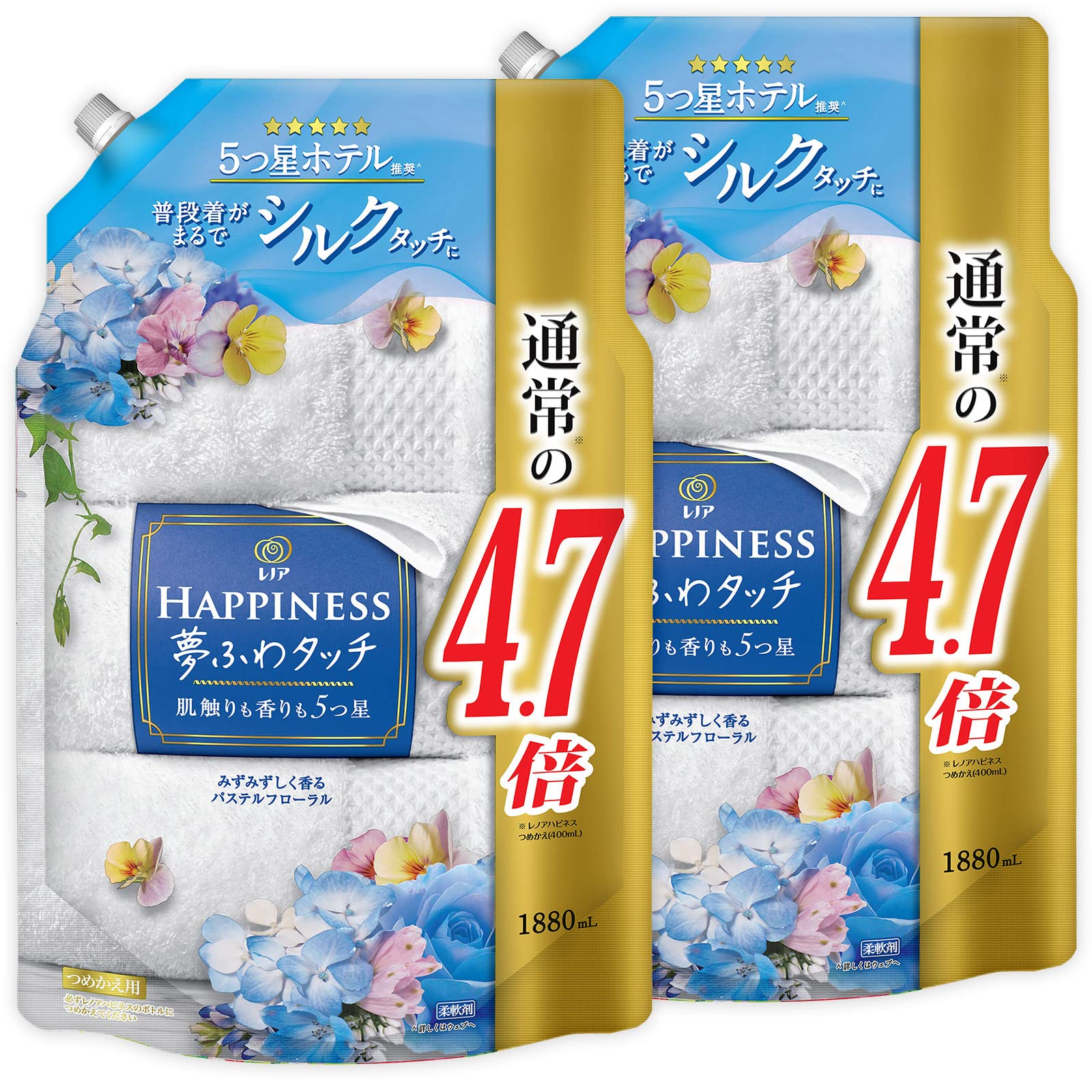 

Большой объем Lenor Happiness Dream Fuwa Touch Тканевый Пастельный 1880 мл x 2 Купить Кондиционер, Цветочный, Запасной блок, синий