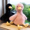 Stuffed Animals Long Hair Duck Plushies Lifelike Goose Duck Stuffed Doll  Birthday Gifts