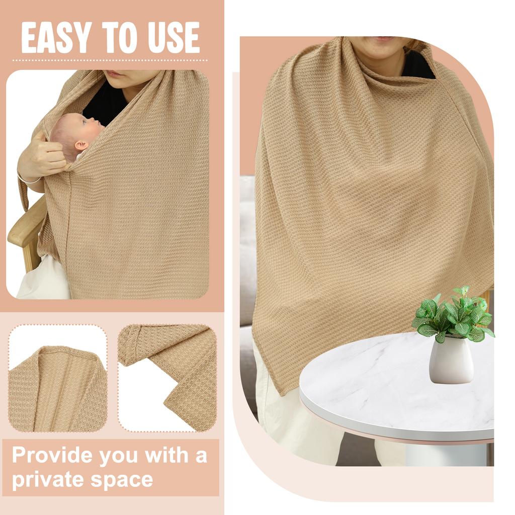 Pokrowiec do karmienia piersią Bawełniany Oddychający Szal do karmienia piersią Lekki Wygodny Pokrowiec do karmienia Wielofunkcyjny Pokrowiec na fotelik samochodowy dla dziecka