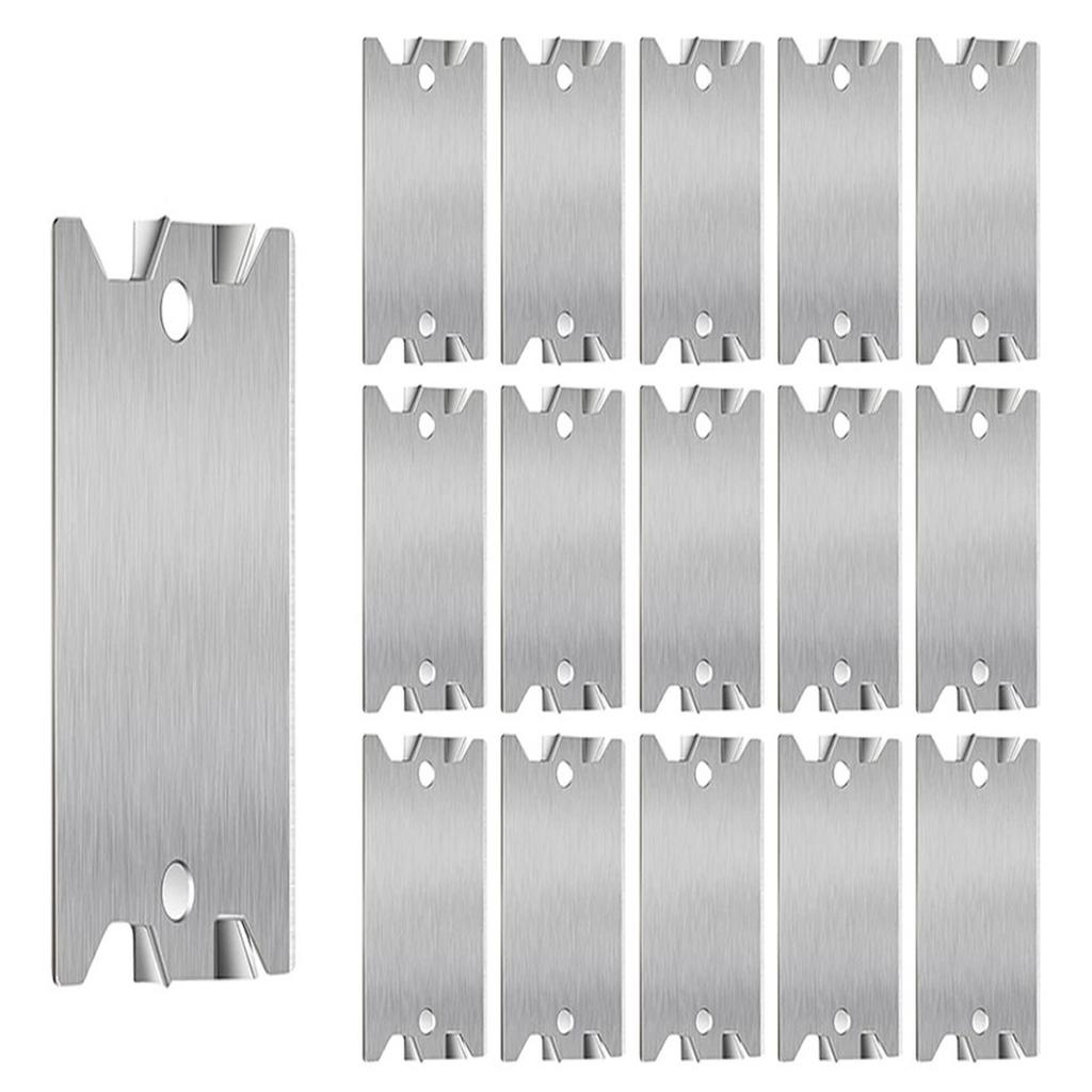 100X Sicherheits-Nagelblech für Holzständer KabelSchutzplatte Stahl-Sicherheitsplatte für Holzständer Nagelblech