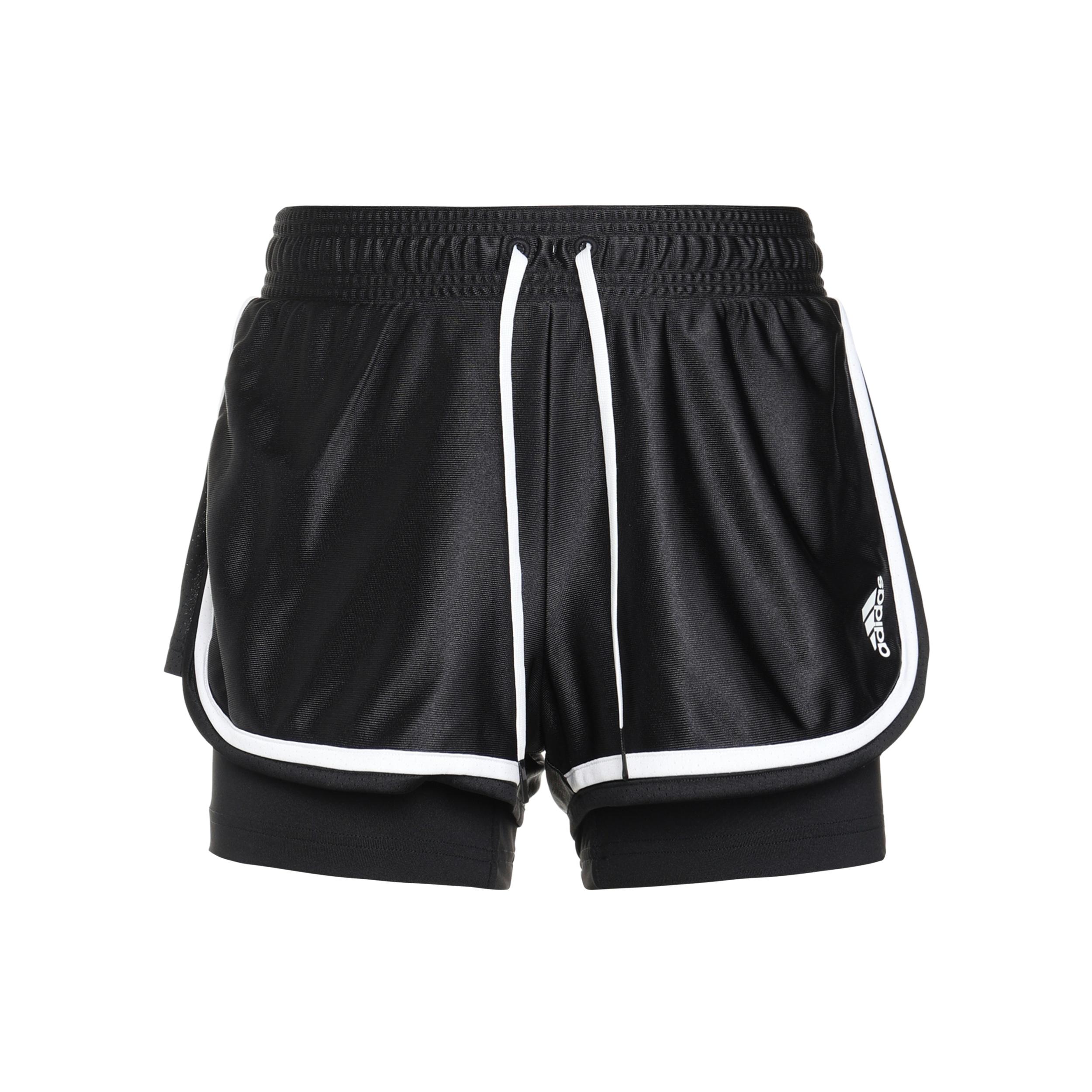 (WMNS) adidas Club Tennis Shorts Asia Sizing Black White Women s GL5461 L