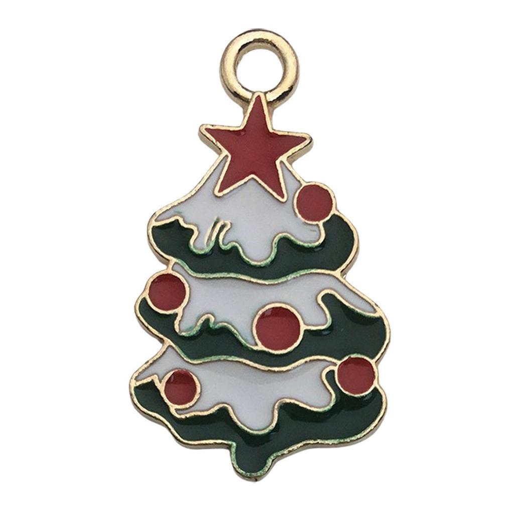 Christmas Drip Oil Jewelry Kit: Santa, Snowman, Bell, Reindeer Pendants for Bracelets & Keychains