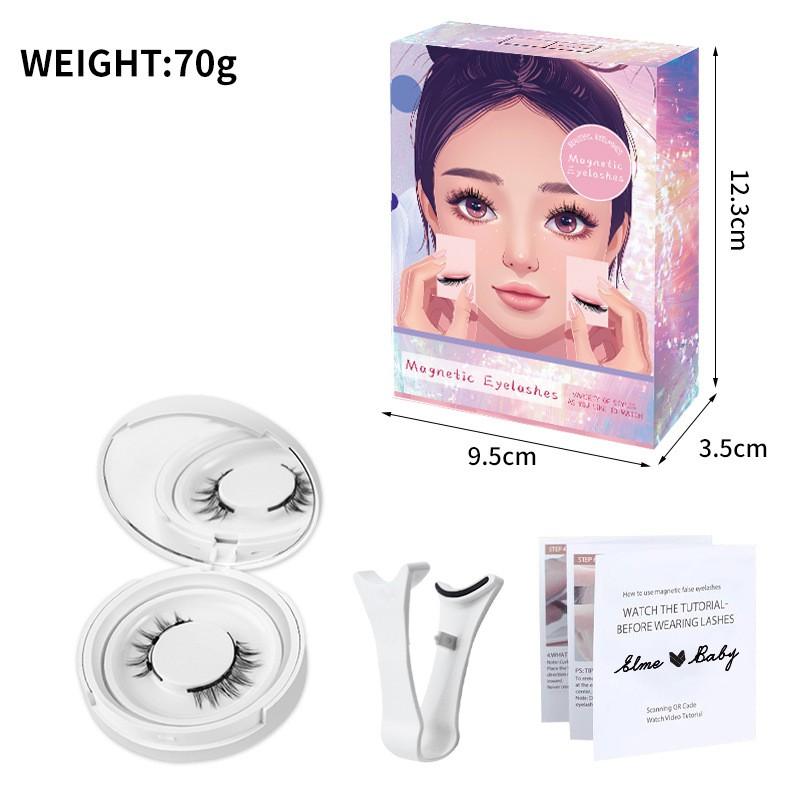 Magnetic False Eyelashes Natural Look With Clips Reusable Long-Lasting Makeup Enhancement Daily Wear