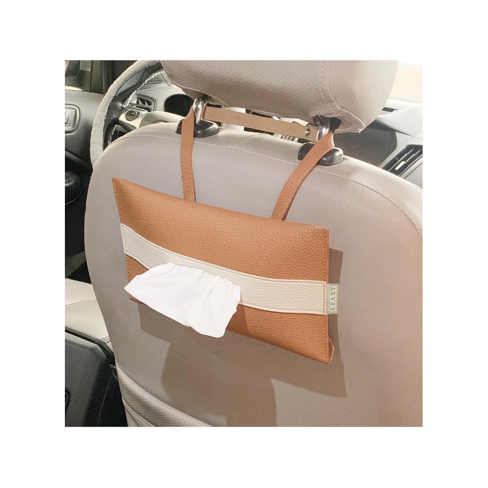 Leather Car Tissue Holder Leather – Hanging Tissue Box Holder for Car | Tissue Box for Car | Car Accessories Interior | Car Tissue Box | Hanging Tiss