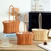 Handwoven Imitation Rattan Flower Basket: Decorative Floral Arrangement for Living Room or Mother's Day
