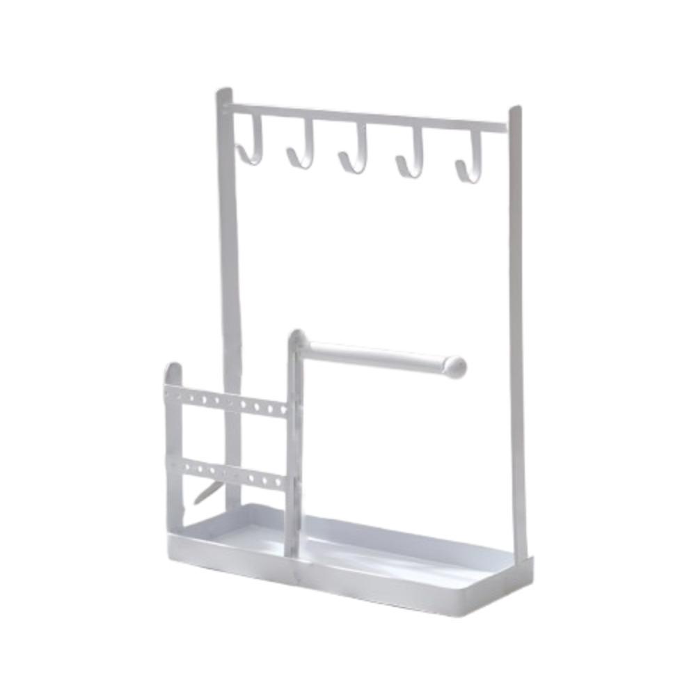 Multifunctional Jewelry Display Rack Metal Necklace Storage Rack Earrings Display Stand  Ring