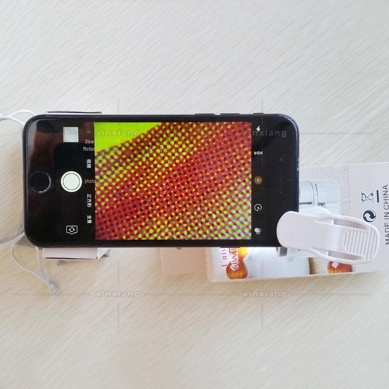 60x LED Clip-On Phone Magnifier for Photos, Videos, and Examining Tea, Antiques, Jewelry, and Gemstones