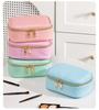 In Stock: Waterproof PU Makeup Bag with Light Design - Portable and Perfect for Travel