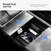YZ For Tesla Storage Box  Model 3 Y YL Highlang Juniper Center Console Armrest TPE Hidden Box Organizer Car Interior Accessories