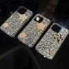 Glitter Bling Crystal Rhinestone Camellia Flower Phone Case For Samsung Galaxy Note 20 Ultra 10 Plus Xcover 7 Pro Sparkly Diamond Cover