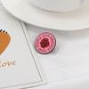 Cartoon Creative Alloy Brooch With Simple Letter Design And Beautiful Rose Pin