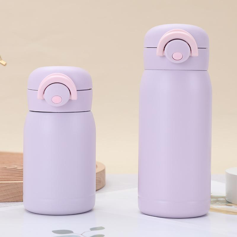 200/350ml Travel Stainless Steel Coffee Cup Thermal Mug Mini Cute Vacuum Drink Water Bottle One-button Opening Gift