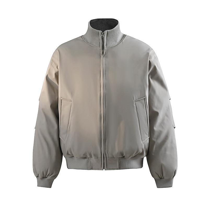 Flying Three-proof Stand-up Collar Cotton Clothes Men's Winter New Loose Retro Tooling M Knitted Collar Jacket