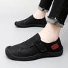 Large Size 2025 Autumn New One-pedal Versatile Doudou Shoes Genuine Leather Soft Sole Non-slip Men's Casual Shoes