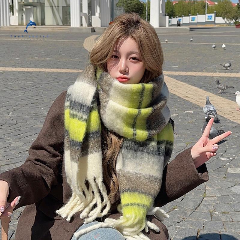 Maillard High-end Scarf Women's Winter New Korean Version Versatile Thickened Winter Plush Warm Scarf Autumn